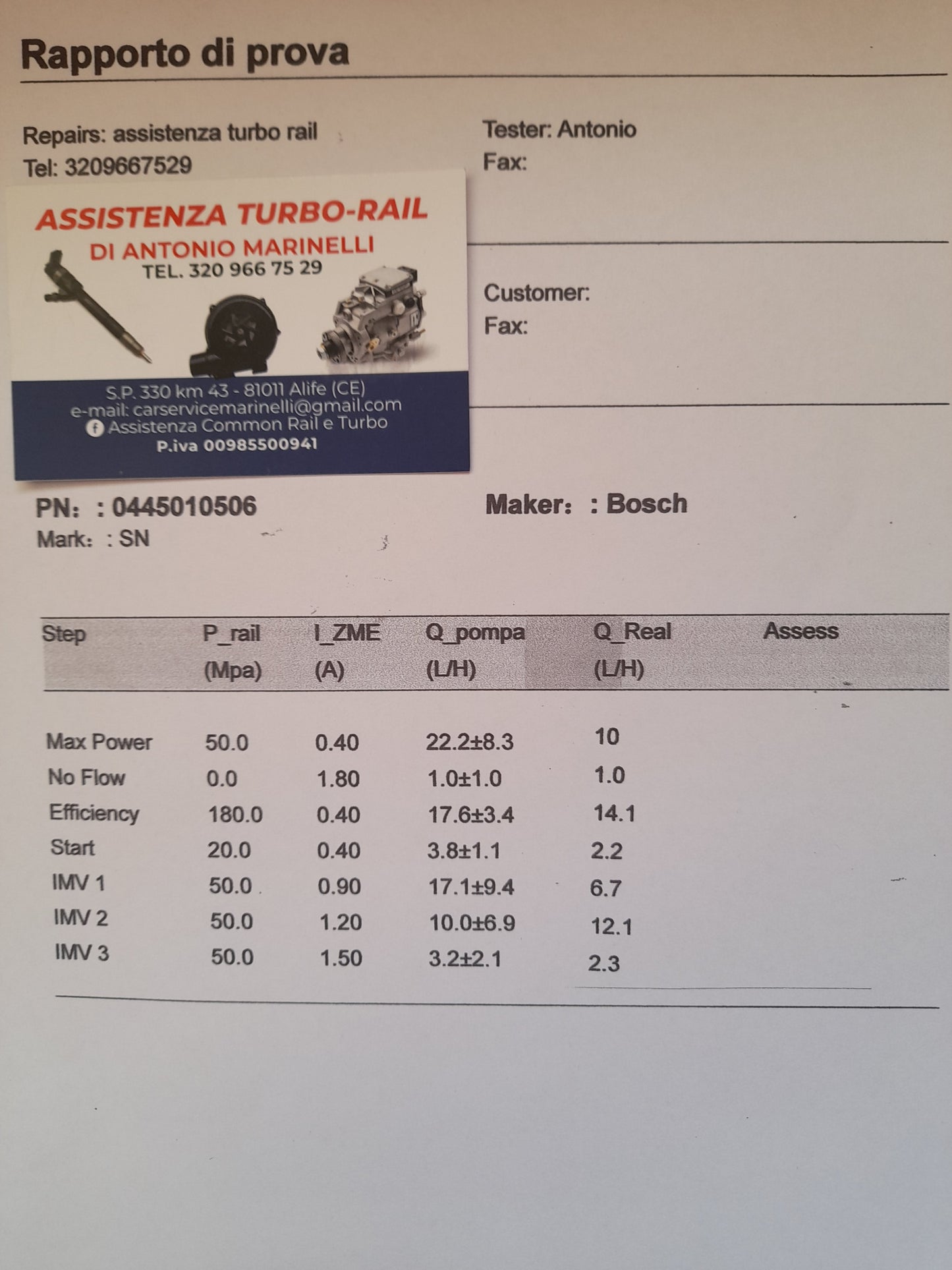 Pompa iniezione BMW 0445010506 BMW 1/3