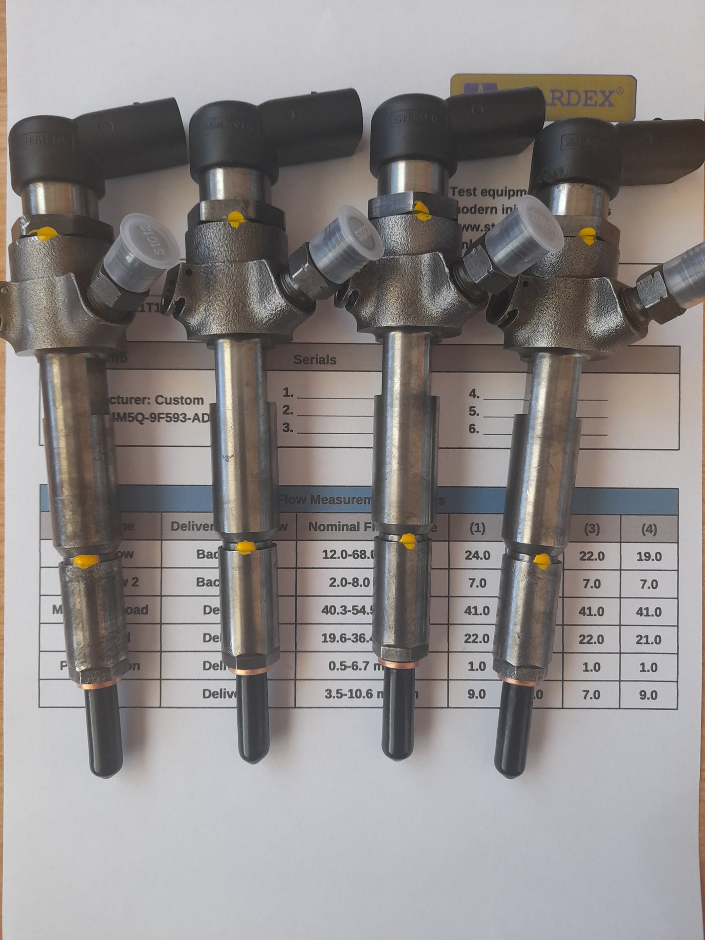 INIETTORI REVISIONATI 4M5Q9F593AD FORD 1.8