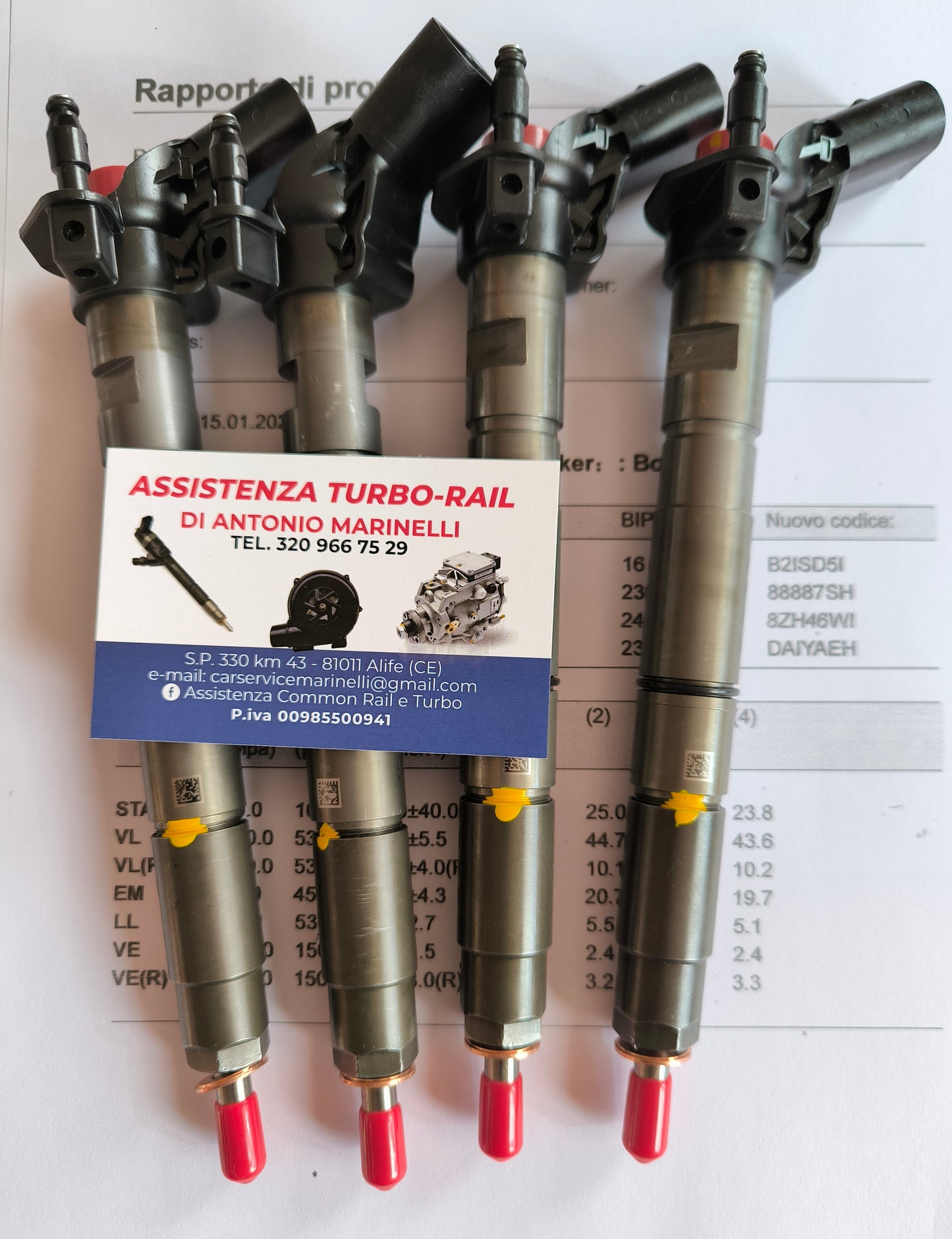 INIETTORI REVISIONATI 0445115052 AUDI, VW 3.0 TDI