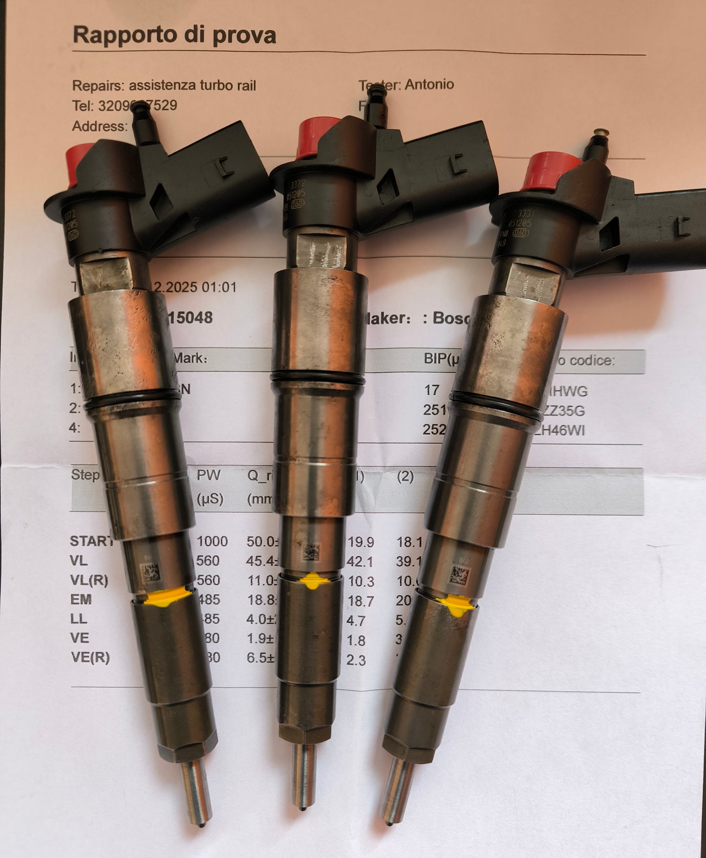 INIETTORI REVISIONATI 0445115048 BMW 3.0D