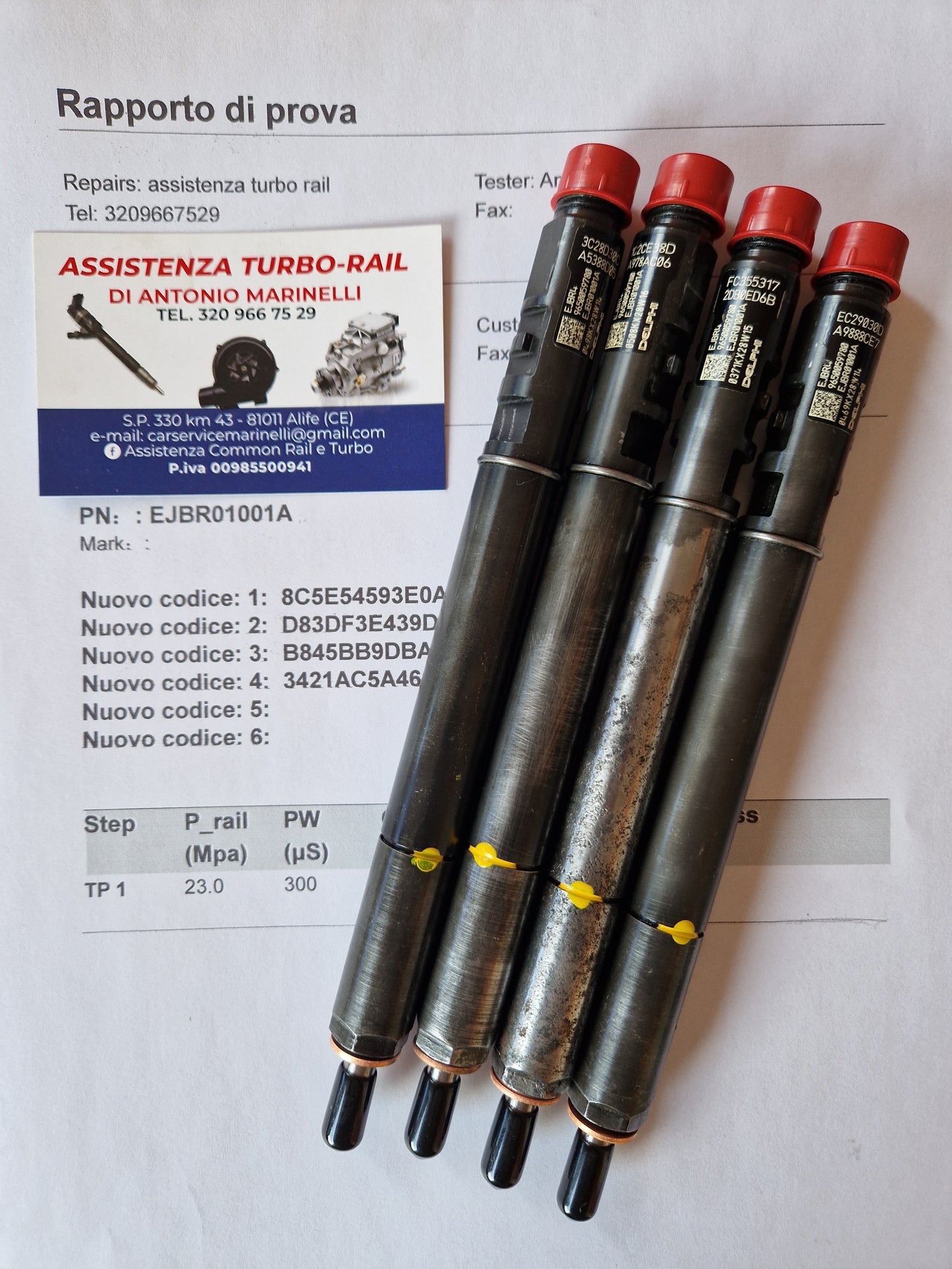 INIETTORI REVISIONATI EJBR01001A SUZUKI, CITROEN 1.4