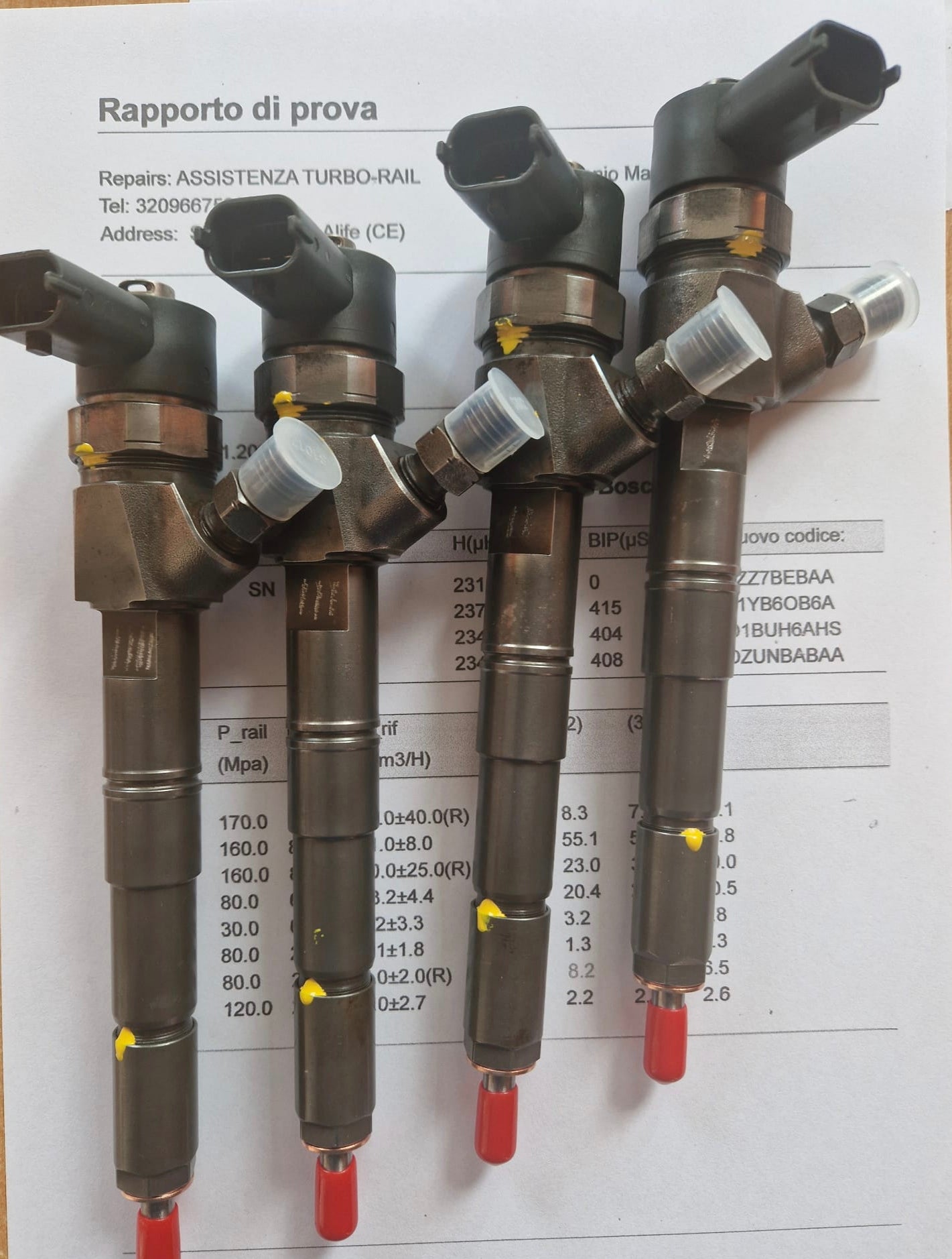 iniettori 0445110300 FIAT, ALFA ROMEO 1.6