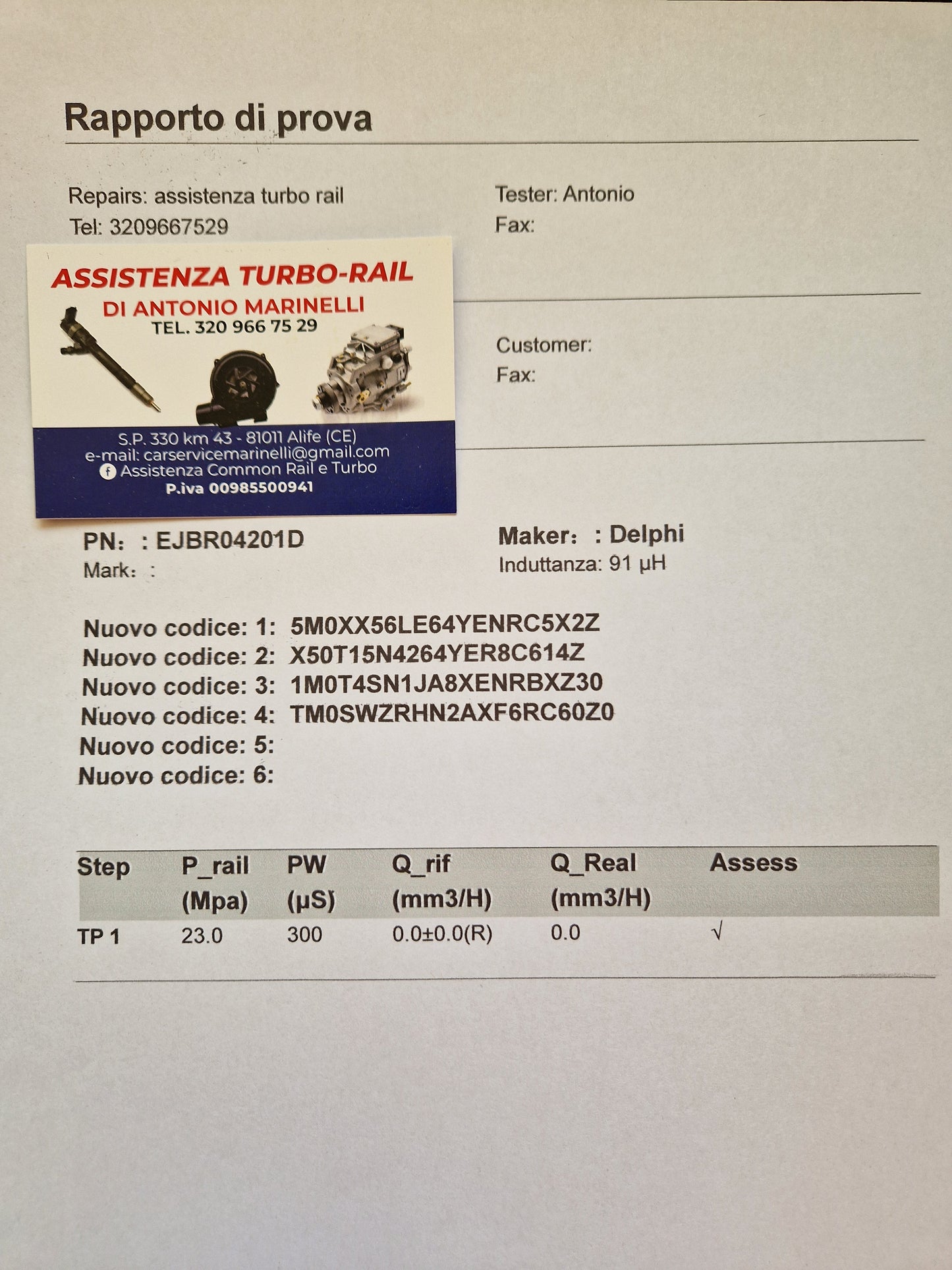 INIETTORI REVISIONATI EJBR04201D MERCEDES CL. E, C