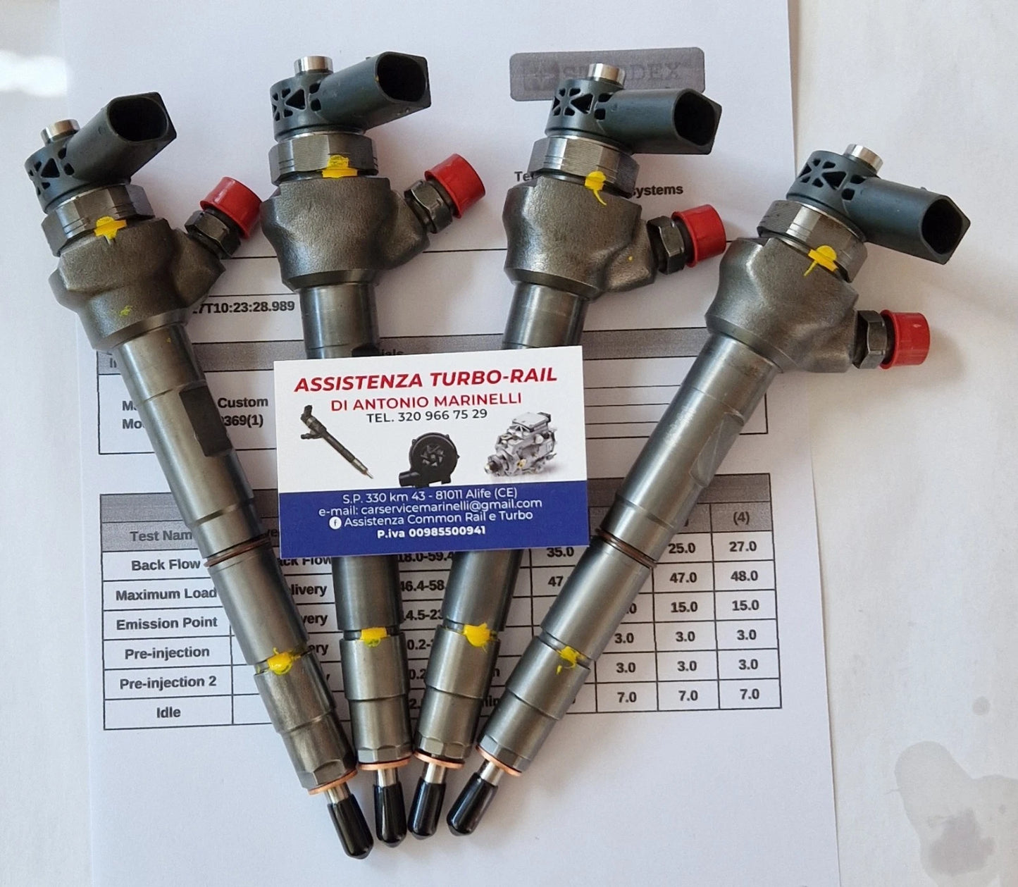 Iniettori revisionati 0445110369 VW, AUDI, SKODA 2.0