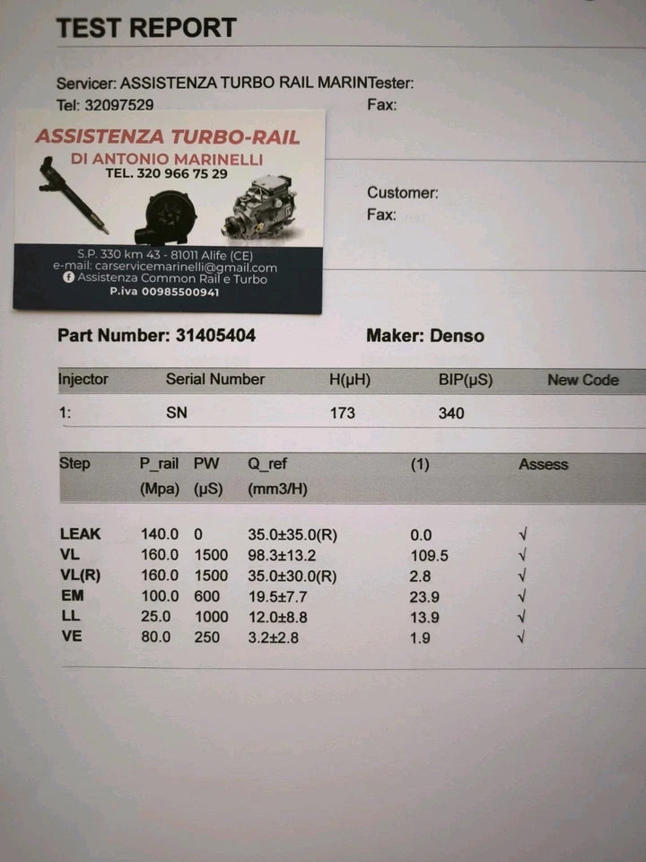 INIETTORI REVISIONATI VEA 13 - 2370010-AAB VOLVO