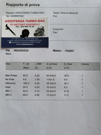 R9042Z023A Pompa iniezione ricondizionata CITROEN, SUZUKI 1.4