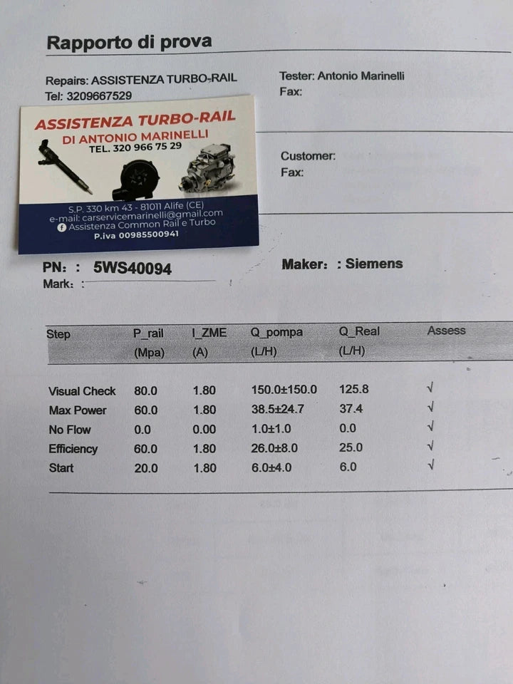 Pompa iniezione revisionata 5WS40094 FORD 1.8 TDCI