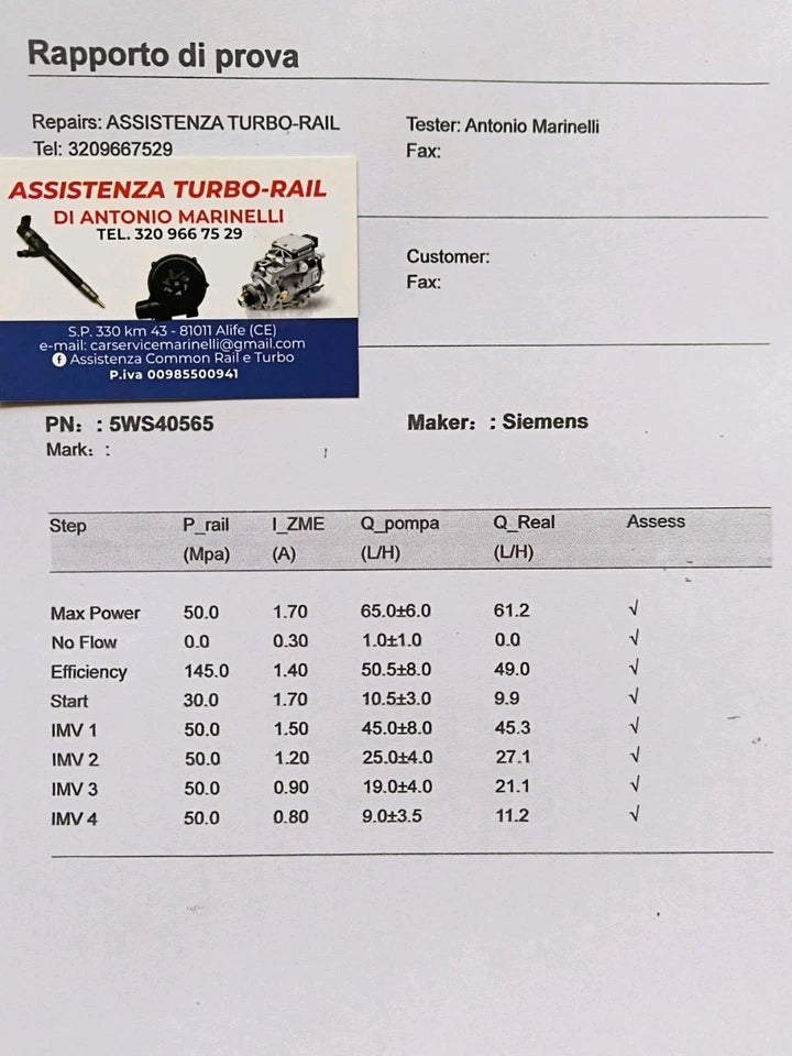 Pompa iniezione ricondizionata 5WS40565 DACIA, NISSAN, RENAULT 1.5 DCI