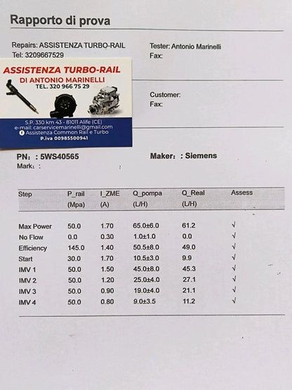 Pompa iniezione ricondizionata 5WS40565 DACIA, NISSAN, RENAULT 1.5 DCI